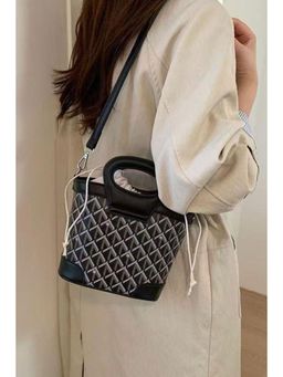 MINI WESST - Black Leather Women Handbag