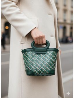 MINI WESST - Green Leather Women Handbag
