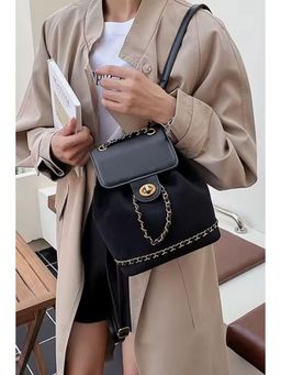 MINI WESST - Black Suede Women Sling Bag