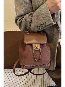 MINI WESST - Brown Suede Women Sling Bag