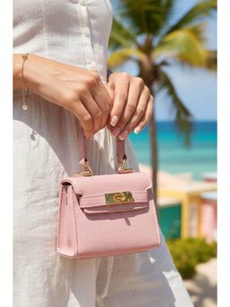 MINI WESST - Pink Leather Women Handbag