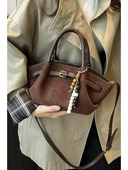 MINI WESST - Brown Suede Women Handbag