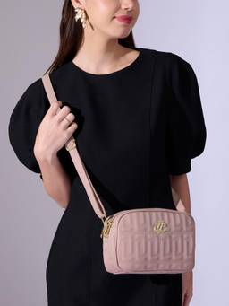 Lavie Signature - Pink Synthetic Leather Women Sling Bag