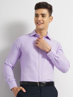 The Indian Garage Co - Men's Slim Fit Solid Cutaway Collar Formal Shirt