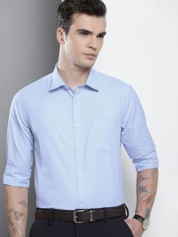 The Indian Garage Co - Men's Slim Fit Solid Cutaway Collar Formal Shirt