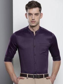 The Indian Garage Co - Men's Slim Fit Solid Formal Shirt