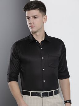 The Indian Garage Co - Men's Slim Fit Solid Cutaway Collar Formal Shirt