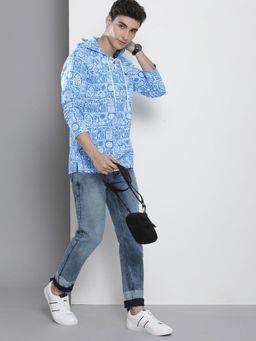 The Indian Garage Co - Men's Regular Fit Tropical Hooded Shirt