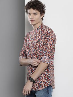 The Indian Garage Co - Men's Regular Fit Floral Printed Shirt