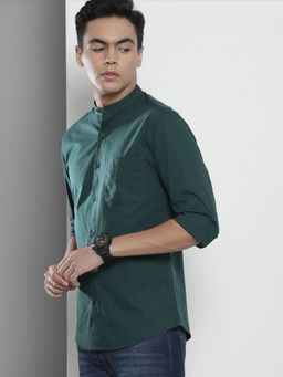 The Indian Garage Co - Men's Regular Fit Solid Casual Shirt