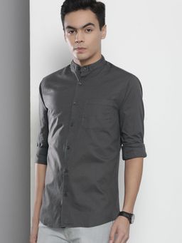 The Indian Garage Co - Men's Regular Fit Solid Casual Shirt