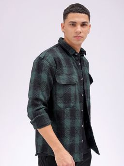 The Indian Garage Co - Men's Relaxed Fit Checkered Shirt