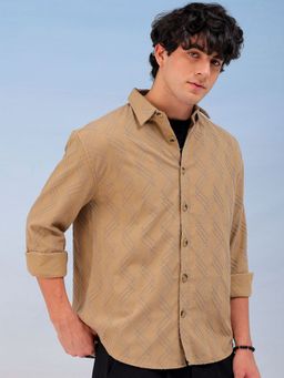 The Indian Garage Co - Men's Relaxed Fit Solid Shirt