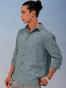 The Indian Garage Co - Men's Relaxed Fit Solid Shirt