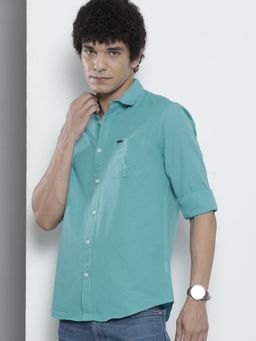 The Indian Garage Co - Men's Regular Fit Solid Casual Shirt