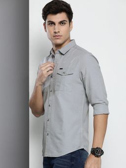 The Indian Garage Co - Men's Regular Fit Solid Casual Shirt