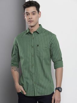 The Indian Garage Co - Men's Regular Fit Striped Casual Shirt