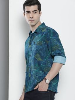 The Indian Garage Co - Men's Regular Fit Tropical Over Shirt