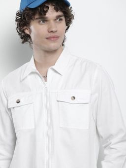 The Indian Garage Co - Men's Slim Fit Solid Casual Over Shirt