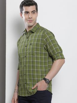 The Indian Garage Co - Men's Regular Fit Checkered Casual Shirt