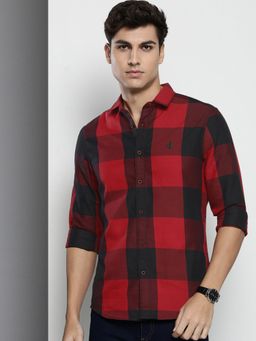The Indian Garage Co - Men's Regular Fit Checkered Casual Shirt