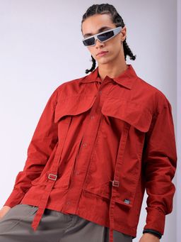 The Indian Garage Co - Men's Boxy Fit Solid Street Wear Shirt