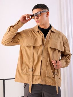 The Indian Garage Co - Men's Boxy Fit Solid Street Wear Shirt