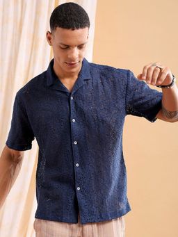 The Indian Garage Co - Men's Relaxed Fit Half Sleeves Shirt