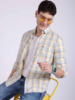 The Indian Garage Co - Men's Slim Fit Checkered Casual Shirt