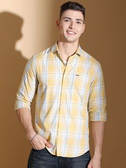 The Indian Garage Co - Men's Slim Fit Checkered Casual Shirt