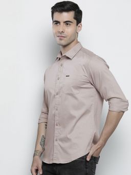 The Indian Garage Co - Men's Slim Fit Solid Spread Collar Casual Shirt