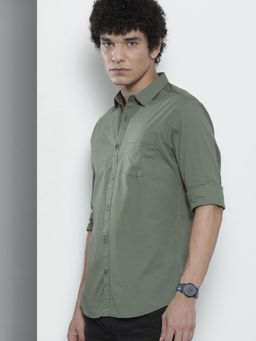 The Indian Garage Co - Men's Regular Fit Solid Casual Shirt