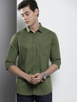 The Indian Garage Co - Men's Regular Fit Solid Casual Shirt