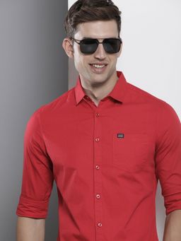The Indian Garage Co - Men's Slim Fit Solid Casual Shirt