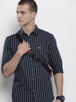 The Indian Garage Co - Men's Regular Fit Striped Casual Shirt