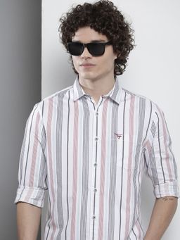 The Indian Garage Co - Men's Regular Fit Striped Casual Shirt