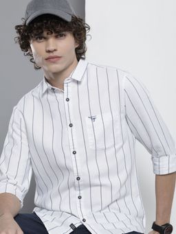 The Indian Garage Co - Men's Regular Fit Striped Casual Shirt
