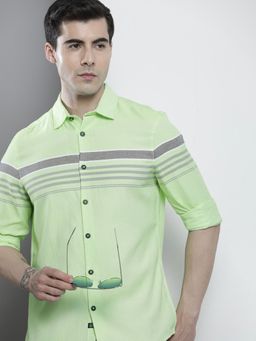 The Indian Garage Co - Men's Regular Fit Striped Casual Shirt
