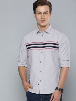 The Indian Garage Co - Men's Slim Fit Placement Print Street Wear Shirt