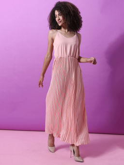PINACOLADA - Pink Women Shoulder Straps Stylish Dress