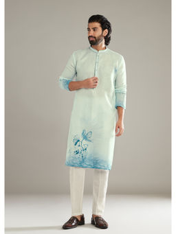 KALKI FASHION - Sky Blue Printed Kurta with Pant
