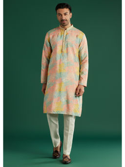KALKI FASHION - Multicolour Silk Kurta with Pant