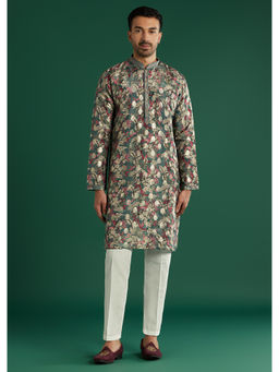 KALKI FASHION - Multicolour Silk Kurta with Pant