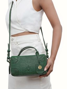 Hidesign - Tulum 01 Green Women's Sling Bag - (22 X 10 X 12.5 Cms) (M)