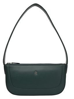 Horra - Women Pu Solid Green Handbag (M)