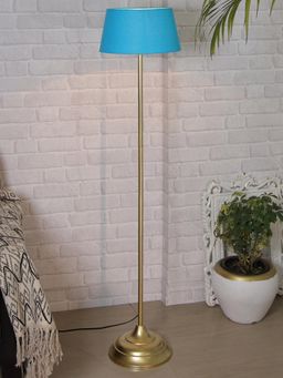 Homesake - Metal Floor Lamp Gold Straight Sky Shade