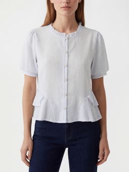 Cover Story - Buttoned Blue Top