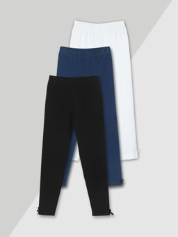max - Multi-Color Solid Leggings (Pack of 3)
