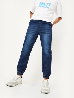 max - Blue Solid Jeans