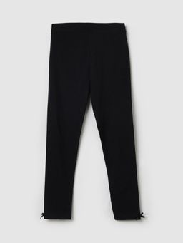 max - Black Solid Leggings